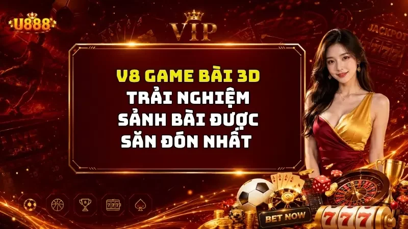 V8 Game Bài 3D U888 - Trải nghiệm Sảnh Bài Được Săn Đón Nhất
